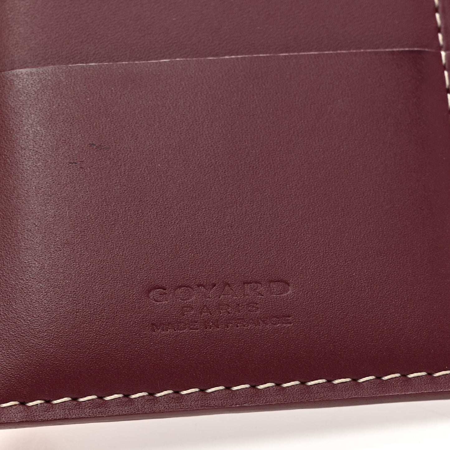 Goyardine Passport Wallet Burgundy