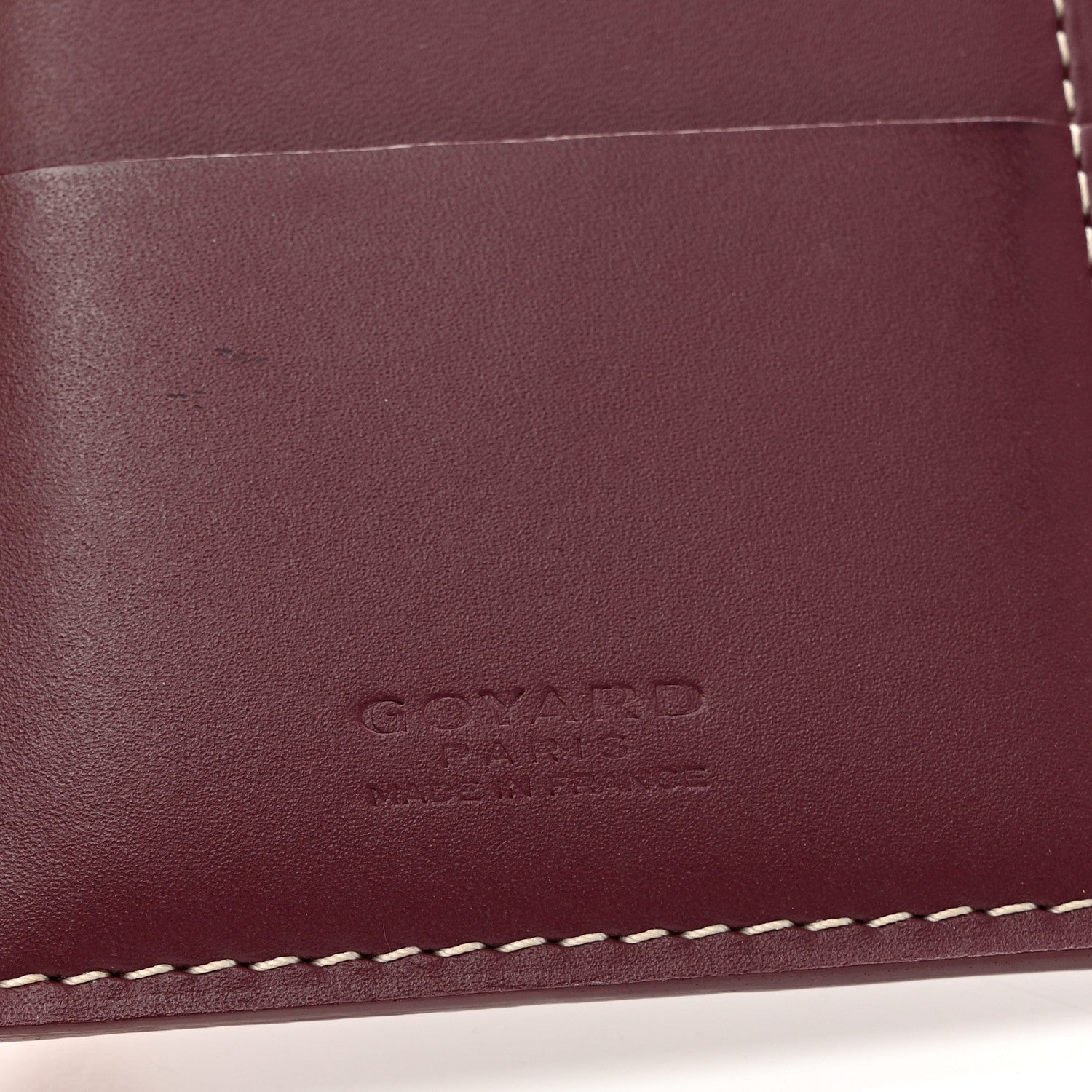 Goyard Goyardine Passport Wallet Burgundy 6 of 6