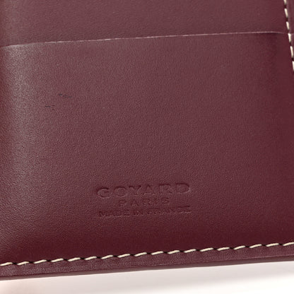 Goyard Goyardine Passport Wallet Burgundy 6 of 6