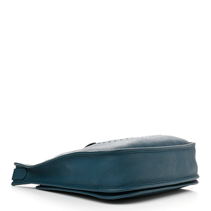 Hermes Taurillon Clemence Amazone Evelyne III PM Colvert Lime 4 of 12