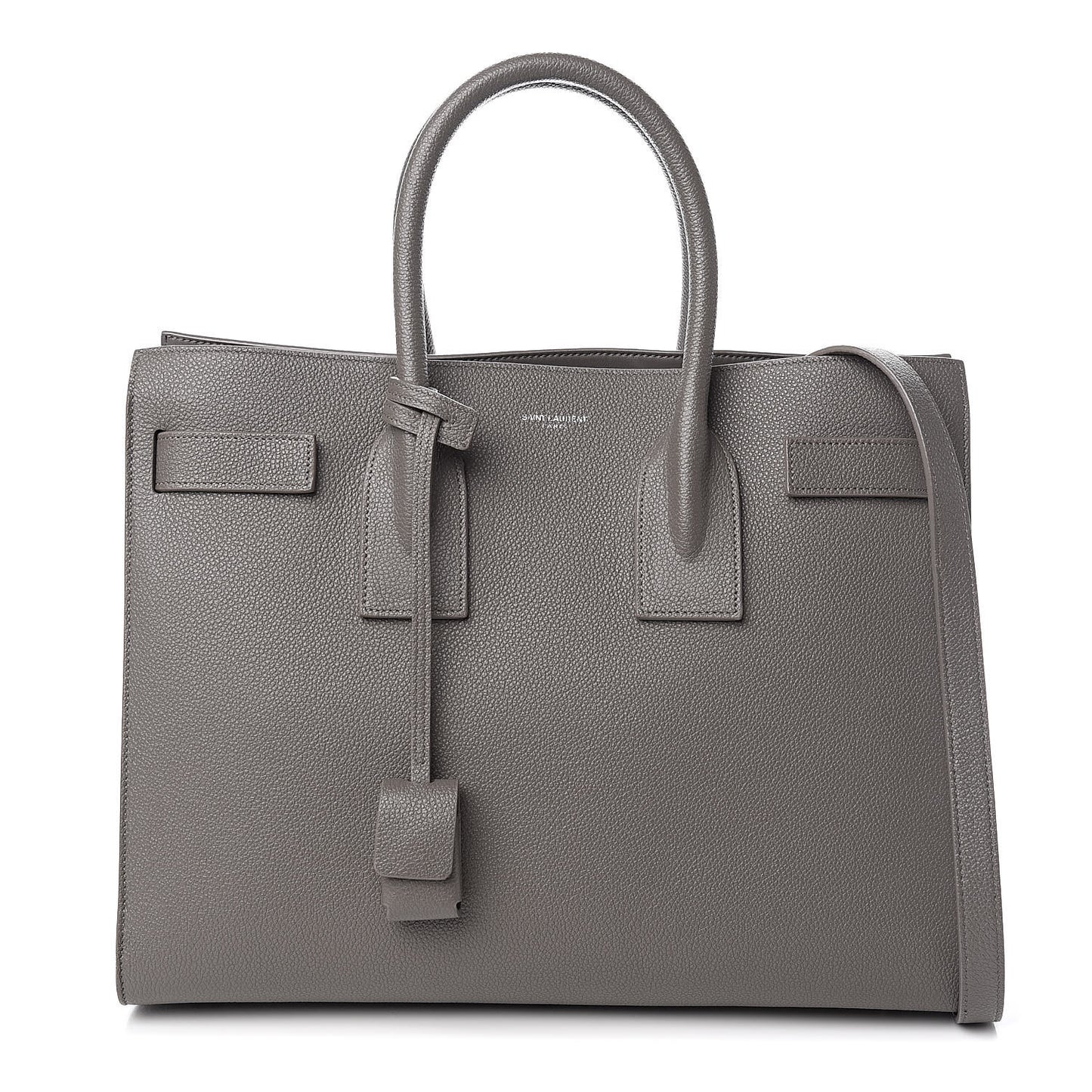 Grained Calfskin Small Sac De Jour Fog