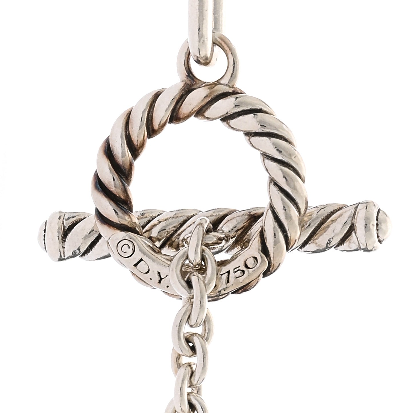 Sterling Silver 18K Yellow Gold Wellesley Long Chain Link Necklace