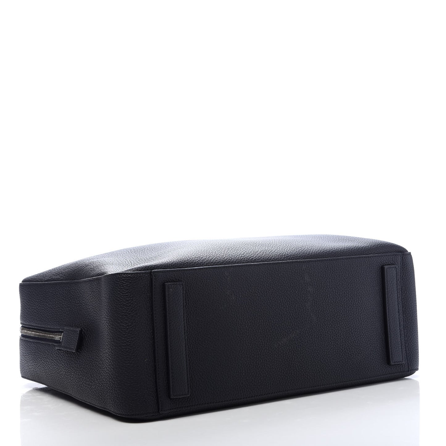 Grained Calfskin Medium T Line Briefcase Black