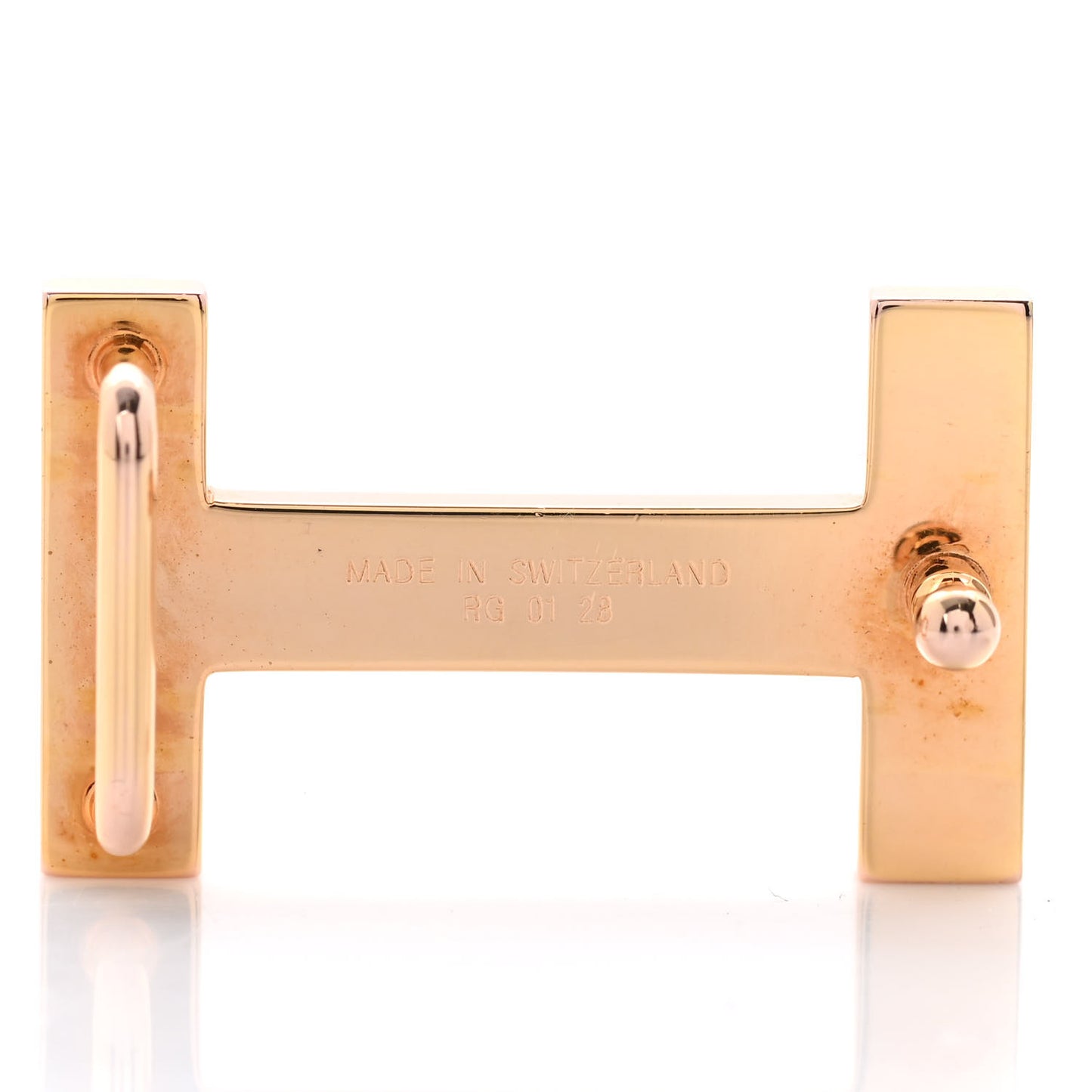 Focus 13mm Belt Buckle Rose Gold