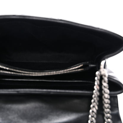 Saint Laurent Calfskin Y Quilted Monogram Small Loulou Chain Satchel Black 5 of 10