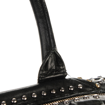 Saint Laurent Calfskin Studded Sac Y Rock Black 11 of 12