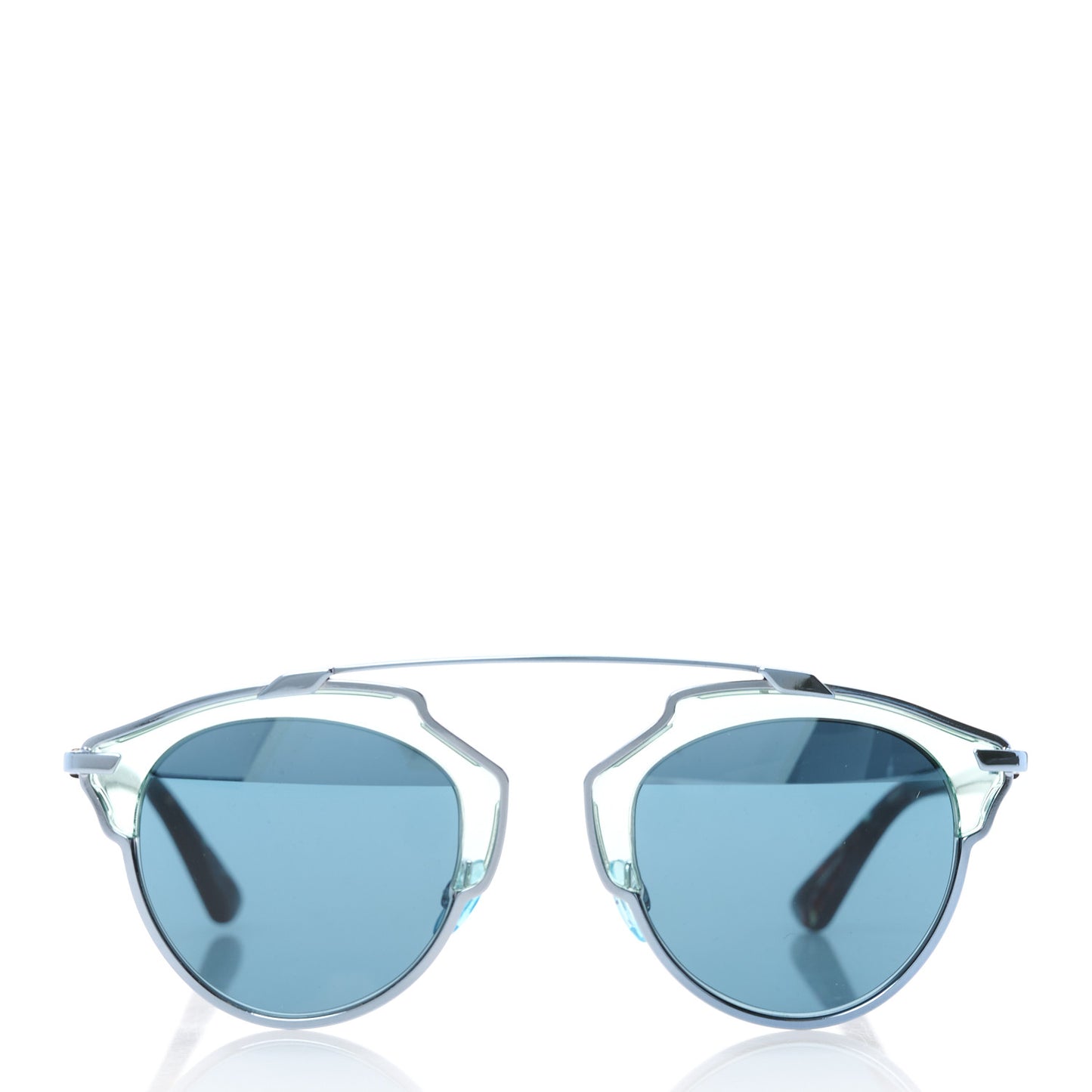 Two Tone So Real Sunglasses Blue Havana