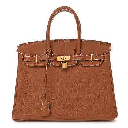 Hermes Togo Birkin 35 Gold 1 of 9