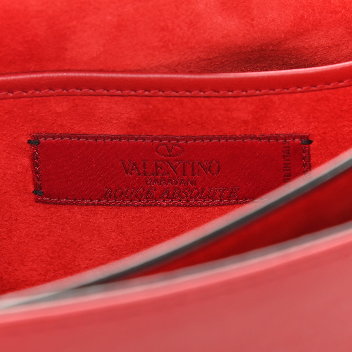 Valentino Garavani Vitello Buckle Rockstud Flap Bag Red 6 of 13