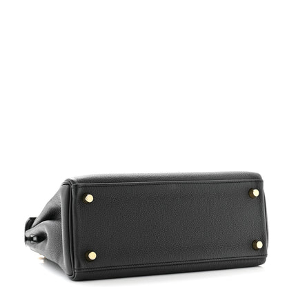Hermes Togo Kelly Retourne 25 Black 7 of 12