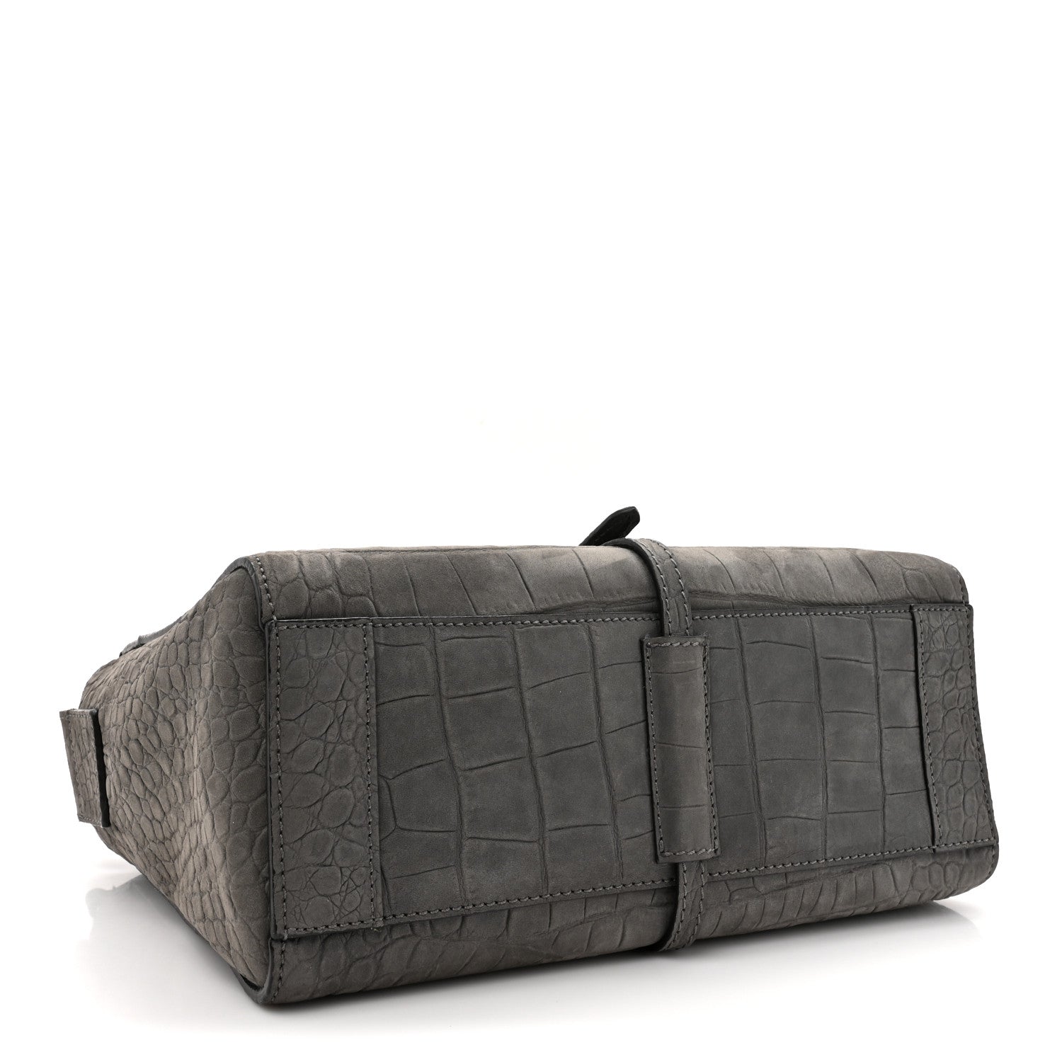 Mulberry Nubuck Crocodile Embossed Small Roxette Grey 4 of 16