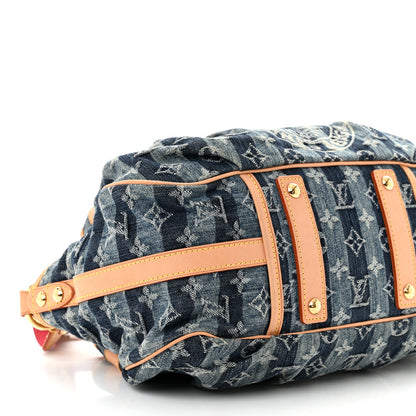 Louis Vuitton Denim Raye Porte Epaule MM 8 of 12