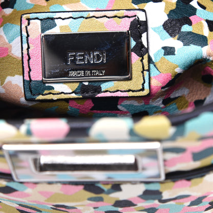Fendi Vitello Seta Plexiglass Granite Mini Peekaboo Iconic Satchel Multicolor 7 of 15