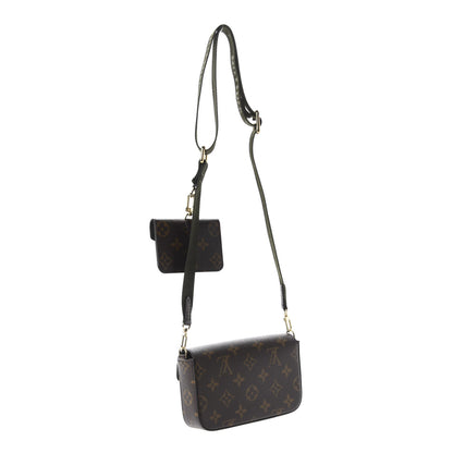 Louis Vuitton Monogram Felicie Strap & Go Kaki 3 of 10