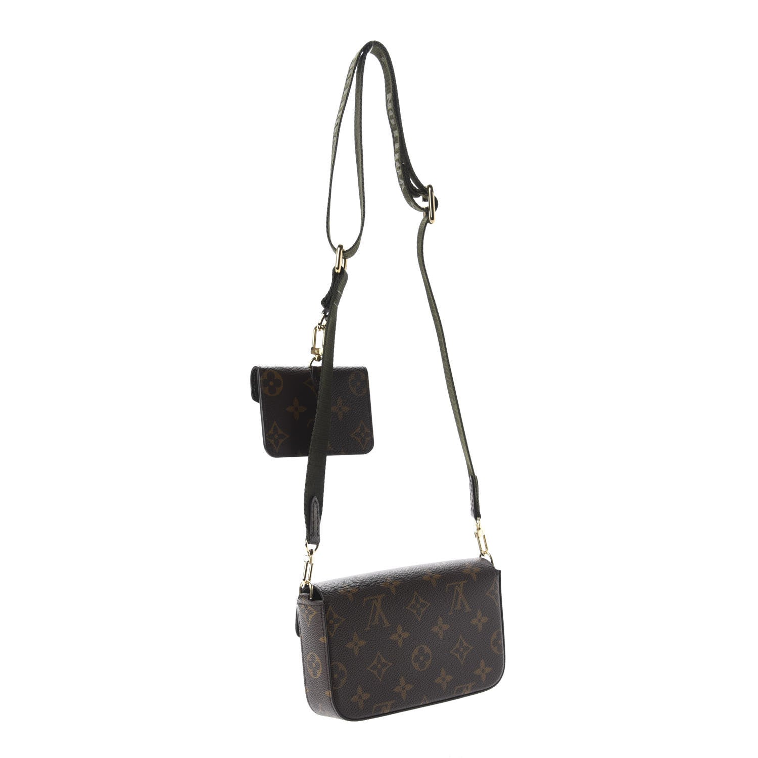 Louis Vuitton Monogram Felicie Strap & Go Kaki 3 of 10