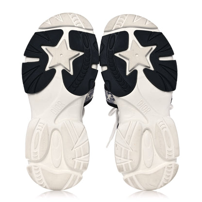 Christian Dior Technical Fabric Toile de Jouy D-Connect Sandals 38 Blue 6 of 10