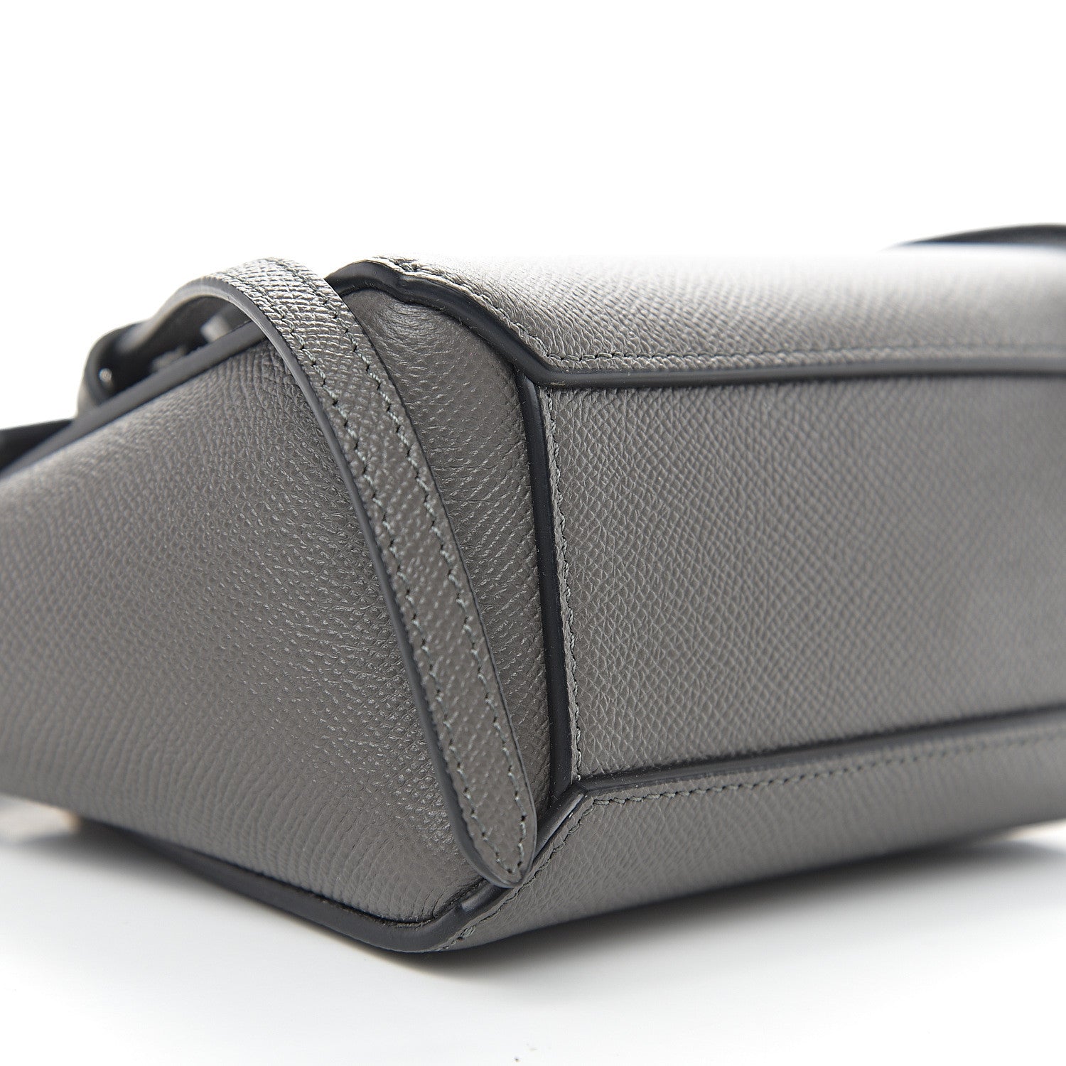 Celine Grained Calfskin Pico Belt Bag Grey 7 of 9