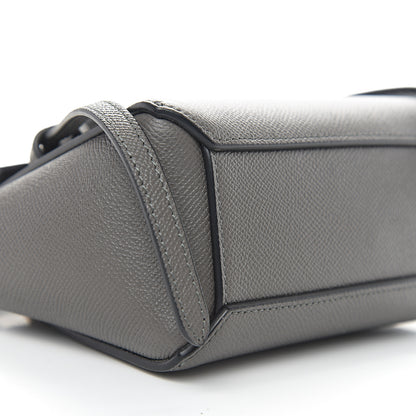 Celine Grained Calfskin Pico Belt Bag Grey 7 of 9