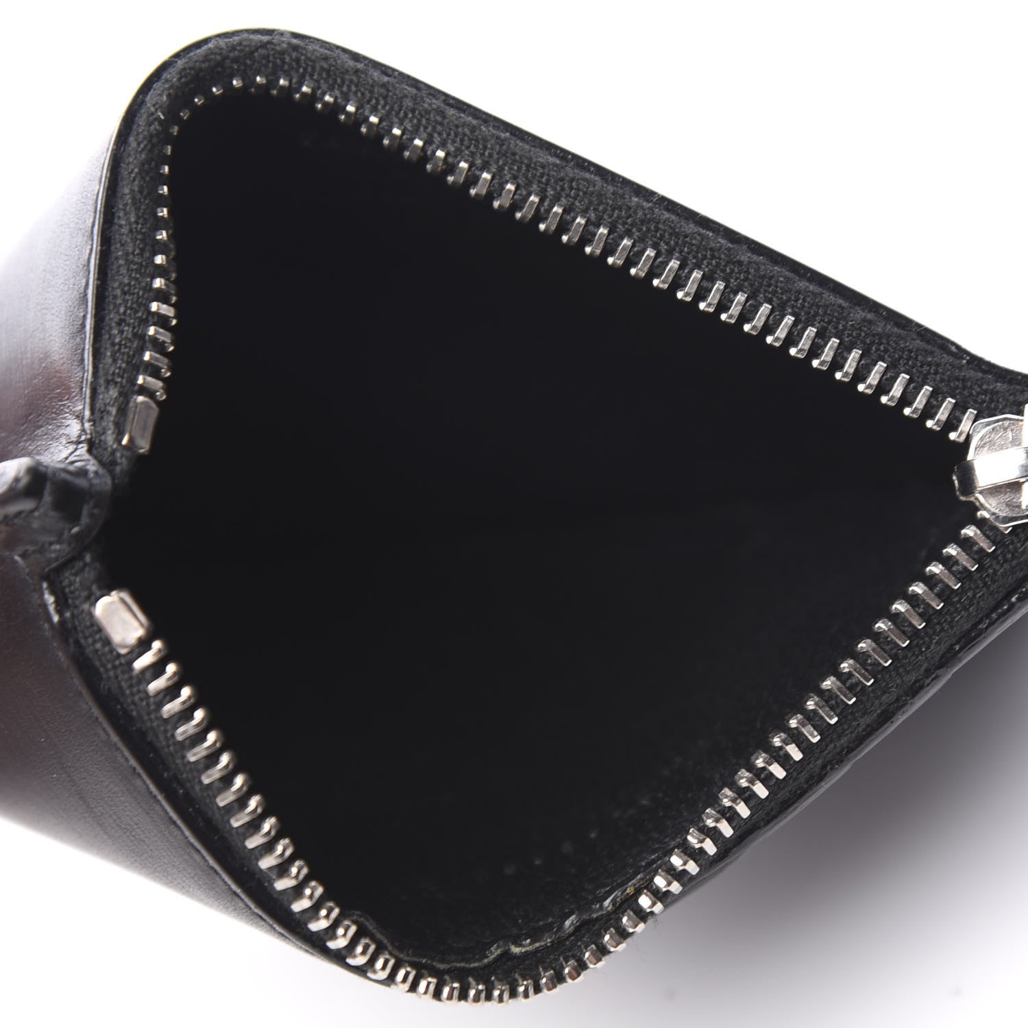 Saint Laurent Calfskin 5 Fragments Zip Card Case Black 4 of 7
