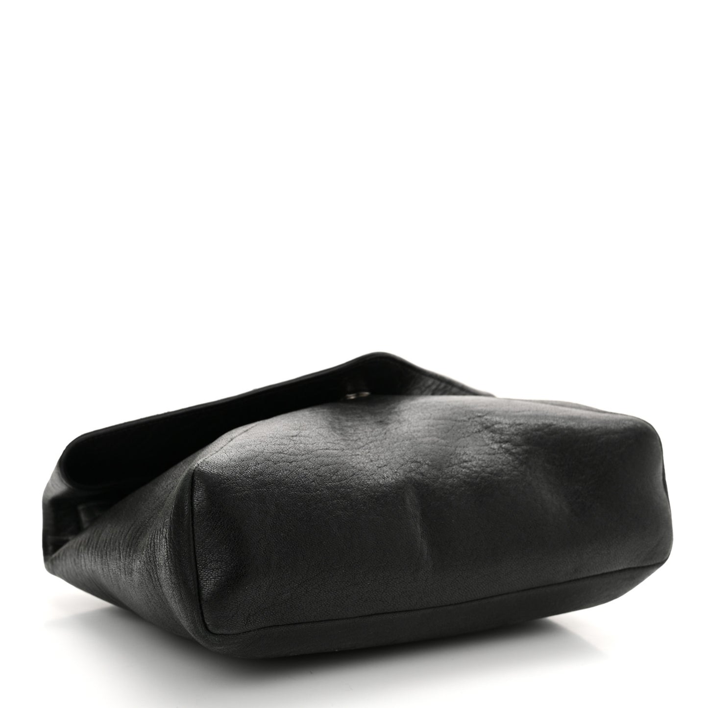 Lambskin Monogram Large Pouch On Strap Black