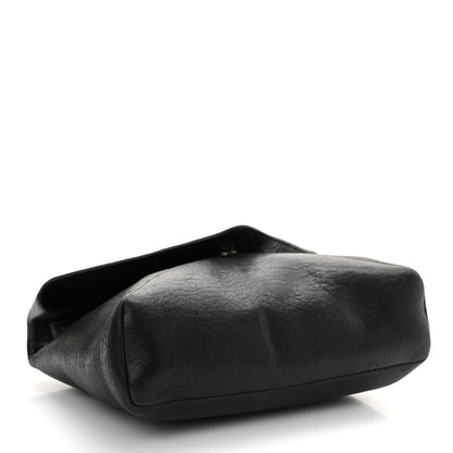 Saint Laurent Lambskin Monogram Large Pouch On Strap Black 5 of 17