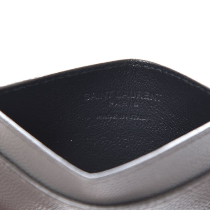 Saint Laurent Grain De Poudre Card Case Earth 6 of 8