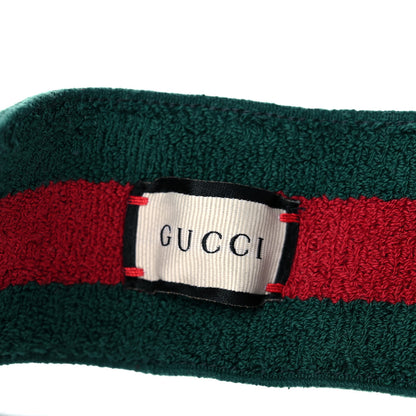 Gucci Vinyl Web Visor M Green Red 8 of 11