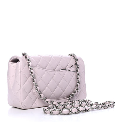 Chanel Lambskin Quilted Mini Rectangular Flap Light Purple 2 of 4