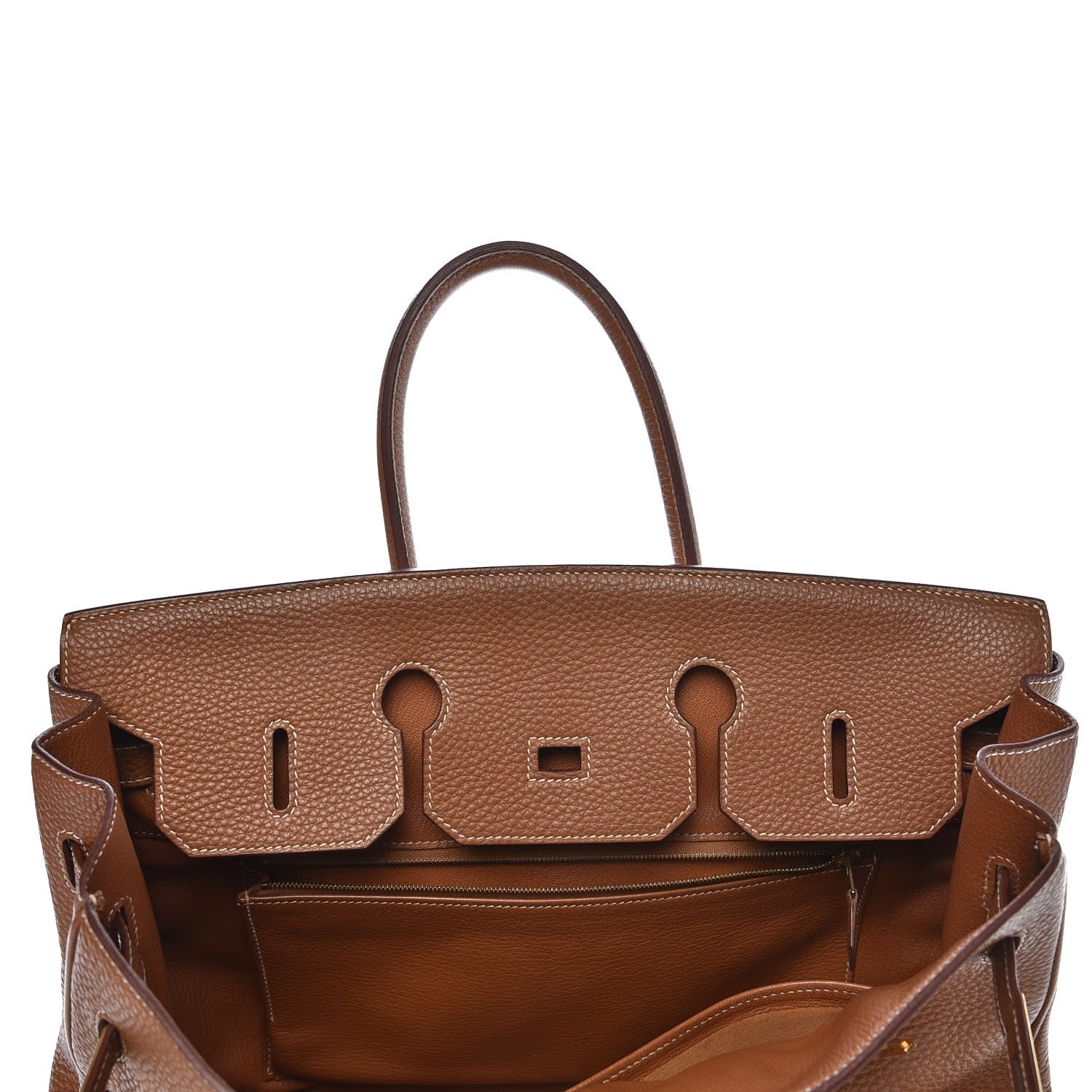 Hermes Taurillon Clemence Birkin 35 Gold 17 of 32