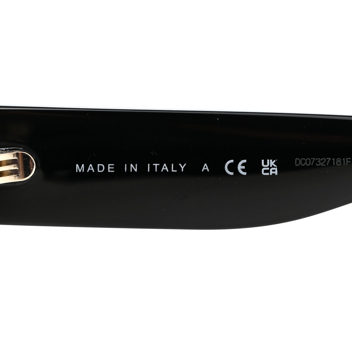 Acetate Crystal CC Shield Sunglasses 5497-B-A Black