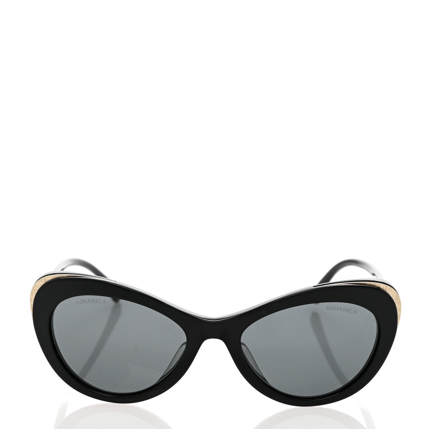 Chanel Acetate Cat Eye CC Sunglasses 5432-A Black 2 of 8