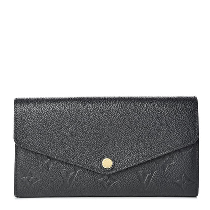 Louis Vuitton Empreinte Sarah Wallet NM Black 1 of 7