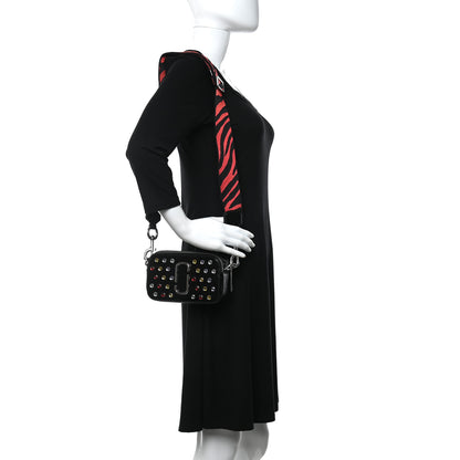 Marc Jacobs Patent Crystal Embellished Snapshot Camera Bag Black 2 of 14