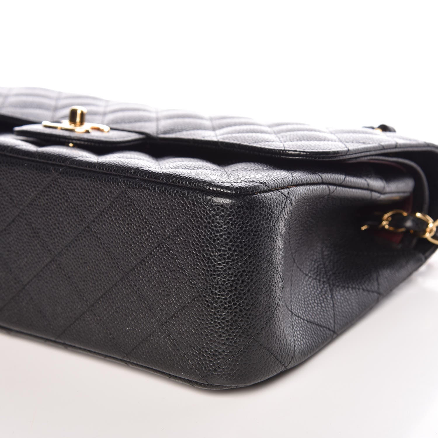 Chanel Caviar Quilted Jumbo Double Flap Black 9 of 10