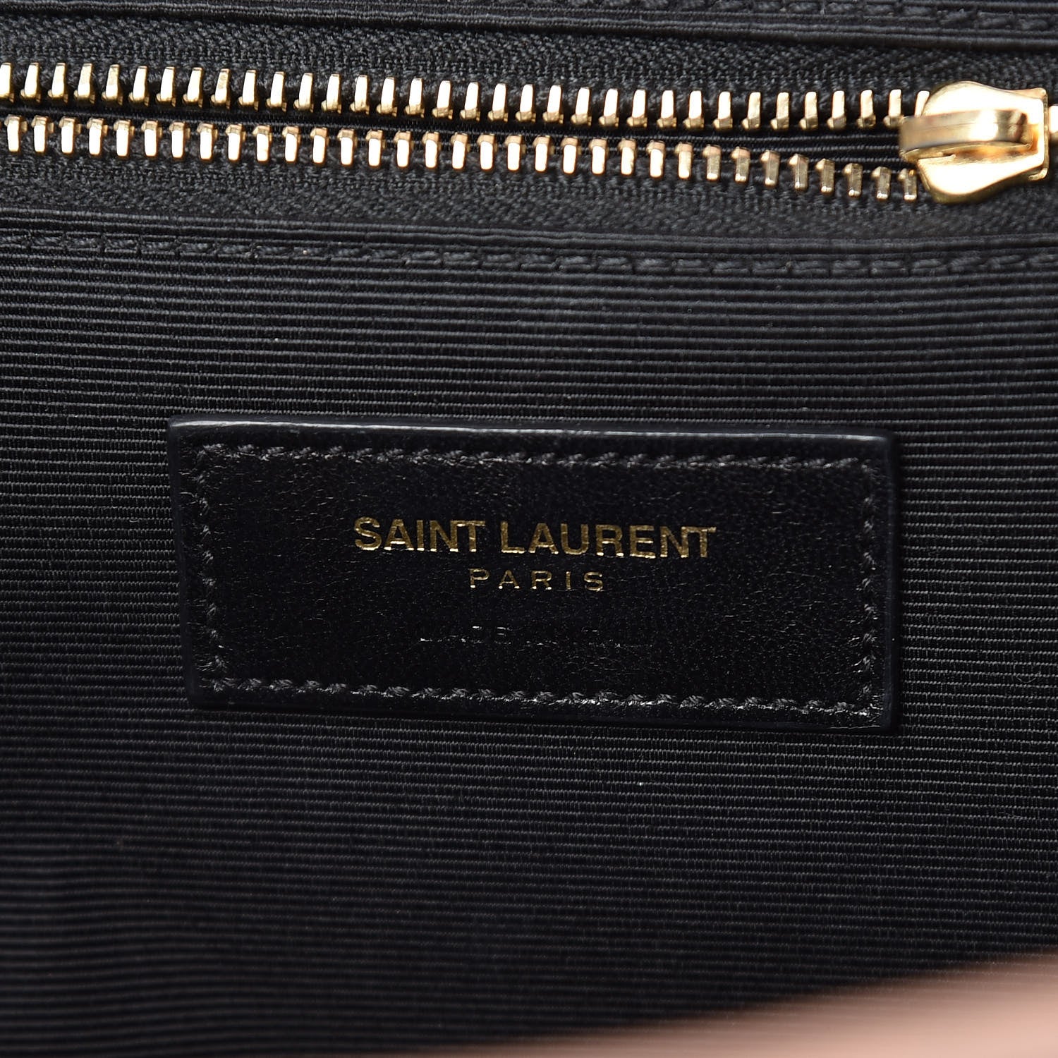 Saint Laurent Grain De Poudre Matelasse Chevron Large Monogram Satchel Pale Pink 8 of 16