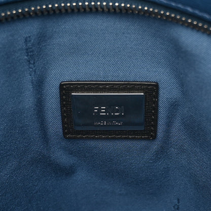 Fendi Vitello Elite Cuoio Monster Buggies Medium Roll Tote Black Multicolor Blue Cobalto 6 of 10