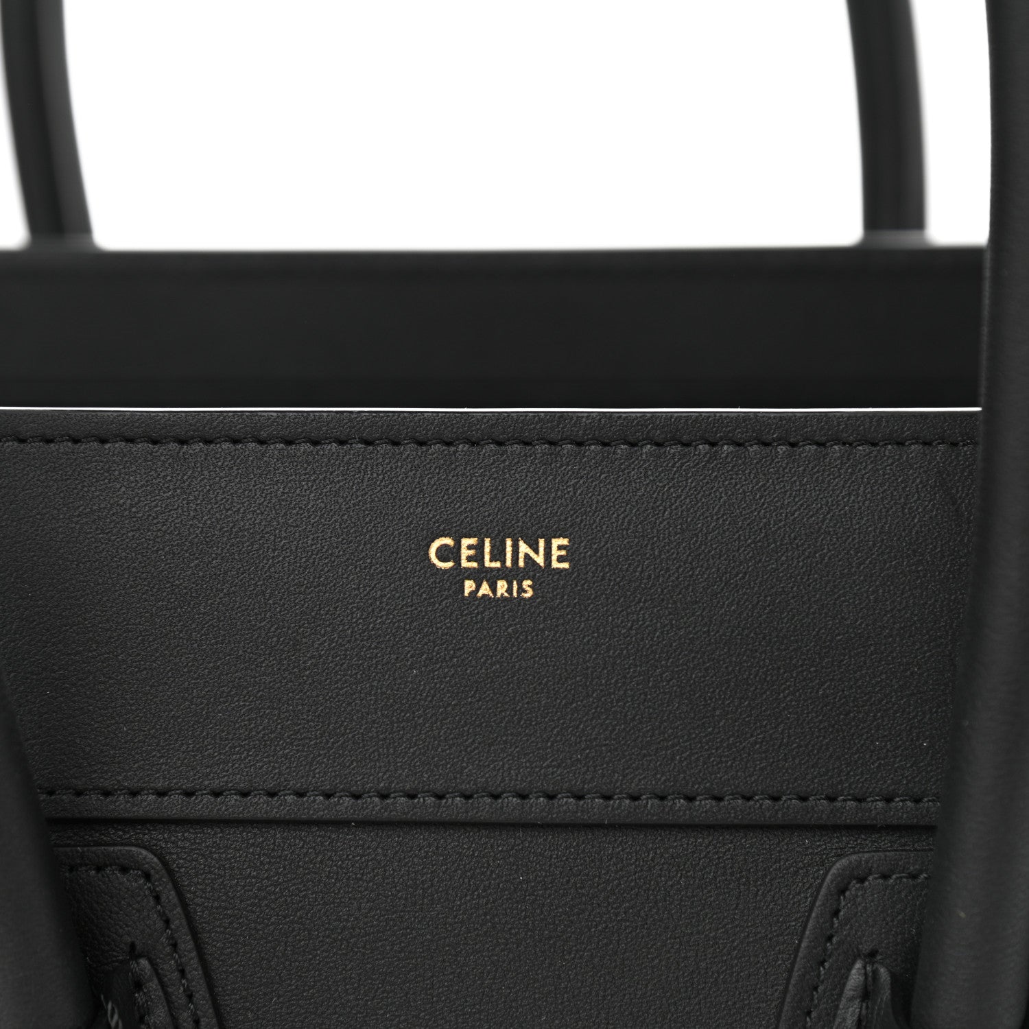 Celine Smooth Calfskin Micro Luggage Black 6 of 12