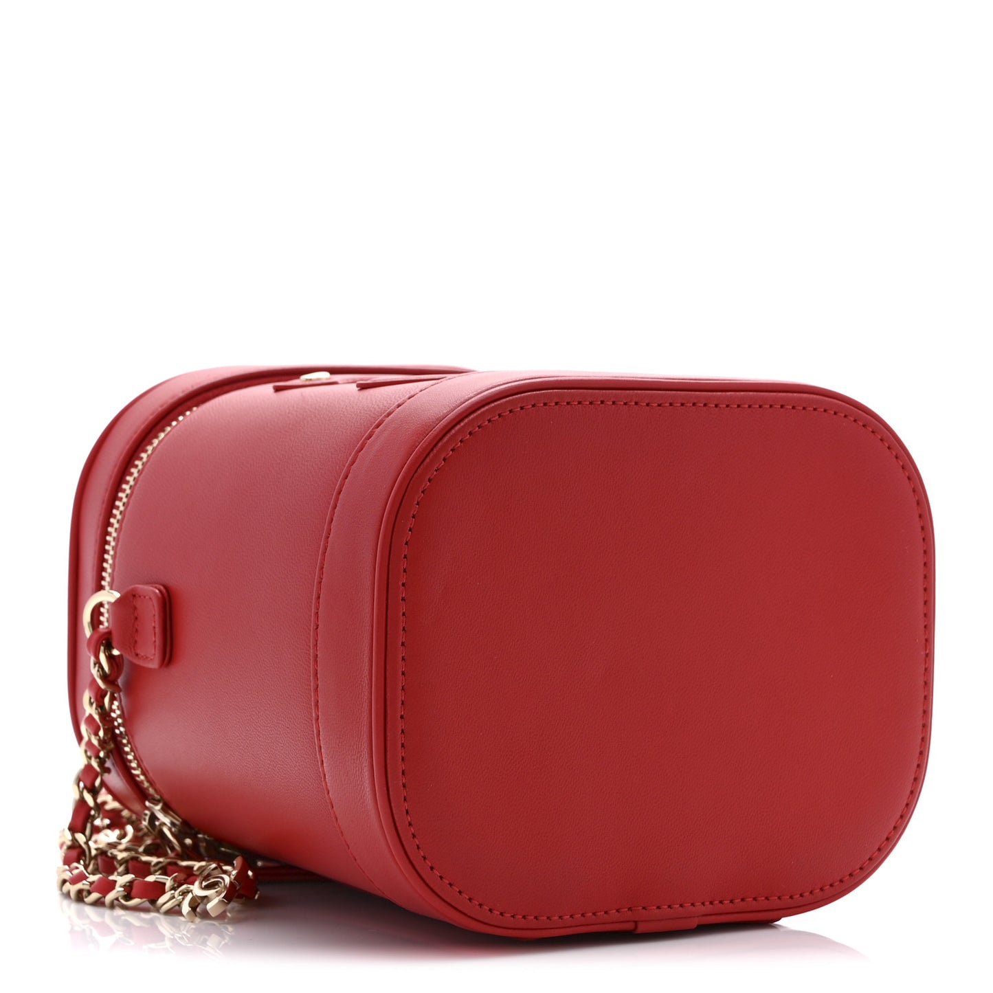 Lambskin Timeless Vanity Cosmetic Case Red