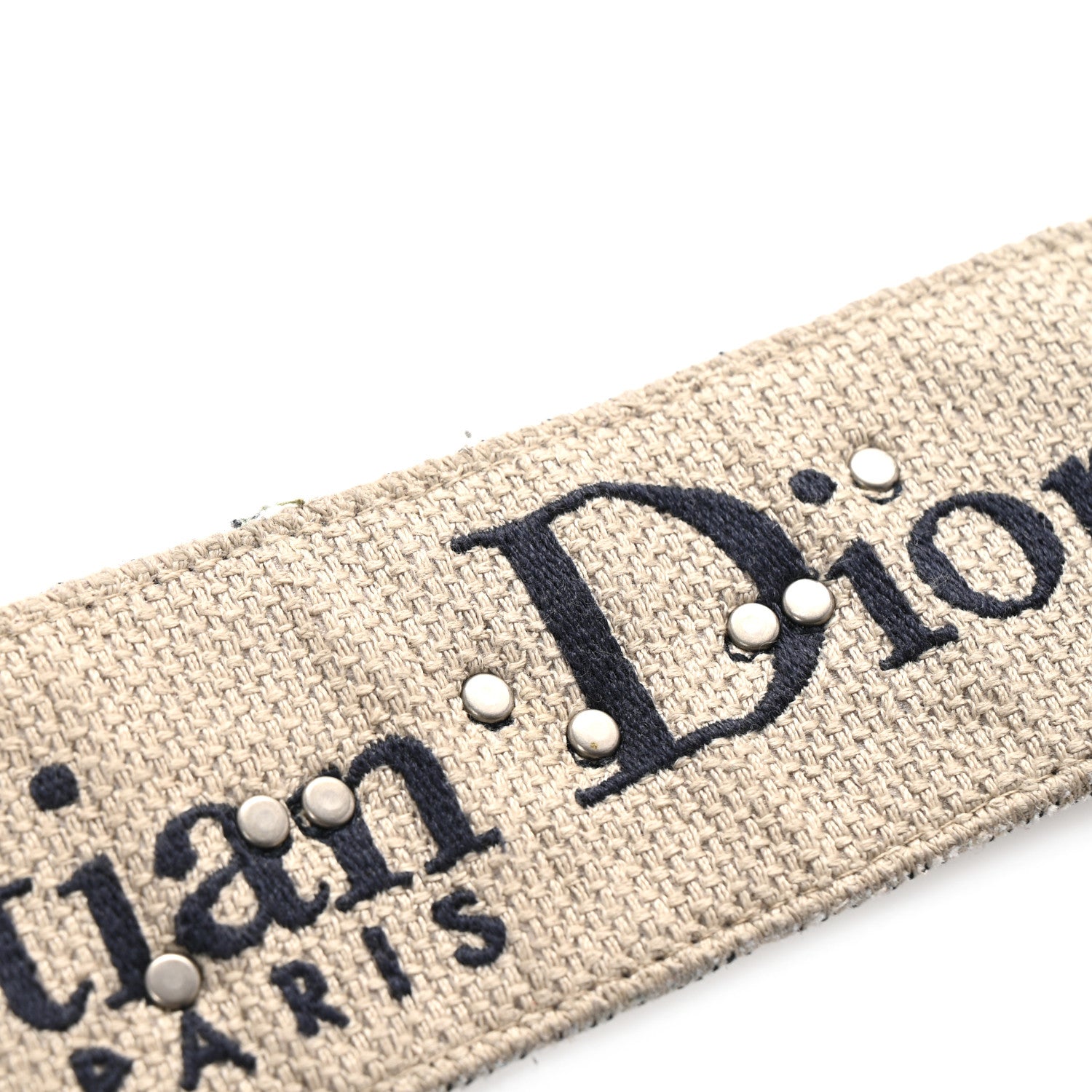 Christian Dior Oblique Studded Shoulder Strap Blue 11 of 11