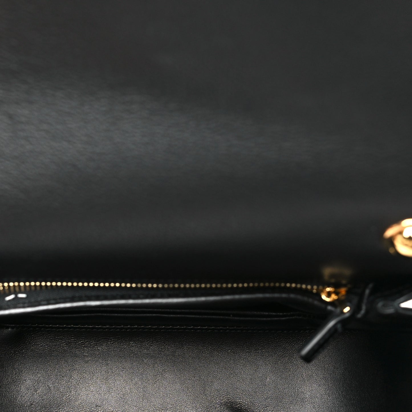 Roxy Calfskin Small Blondie Top Handle Shoulder Flap Bag Black