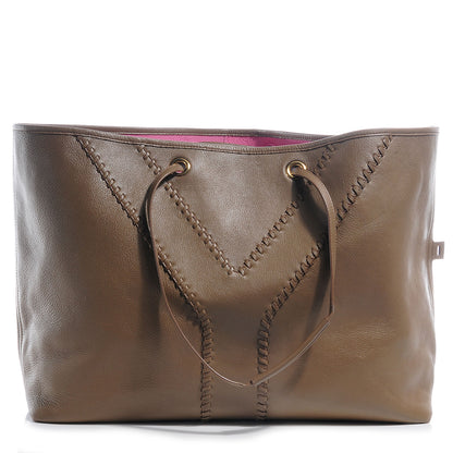 Saint Laurent Leather Large Neo Double Reversible Tote Camel 1 of 9