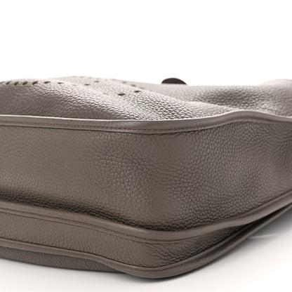 Hermes Taurillon Clemence Evelyne III GM Etain 10 of 11