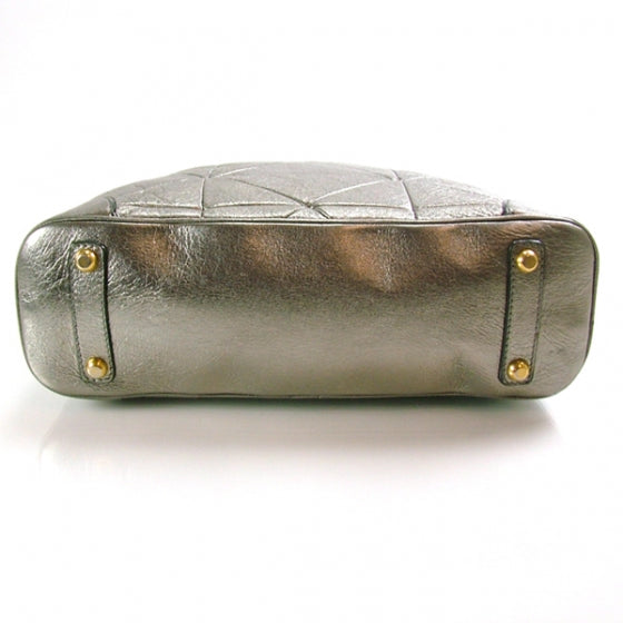 Leather Patchwork Carolyn Silver