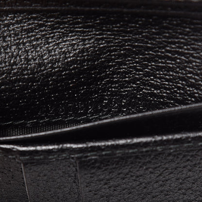 Gucci Calfskin Boar Effect GG Marmont Bi-Fold ID Wallet Black 7 of 8