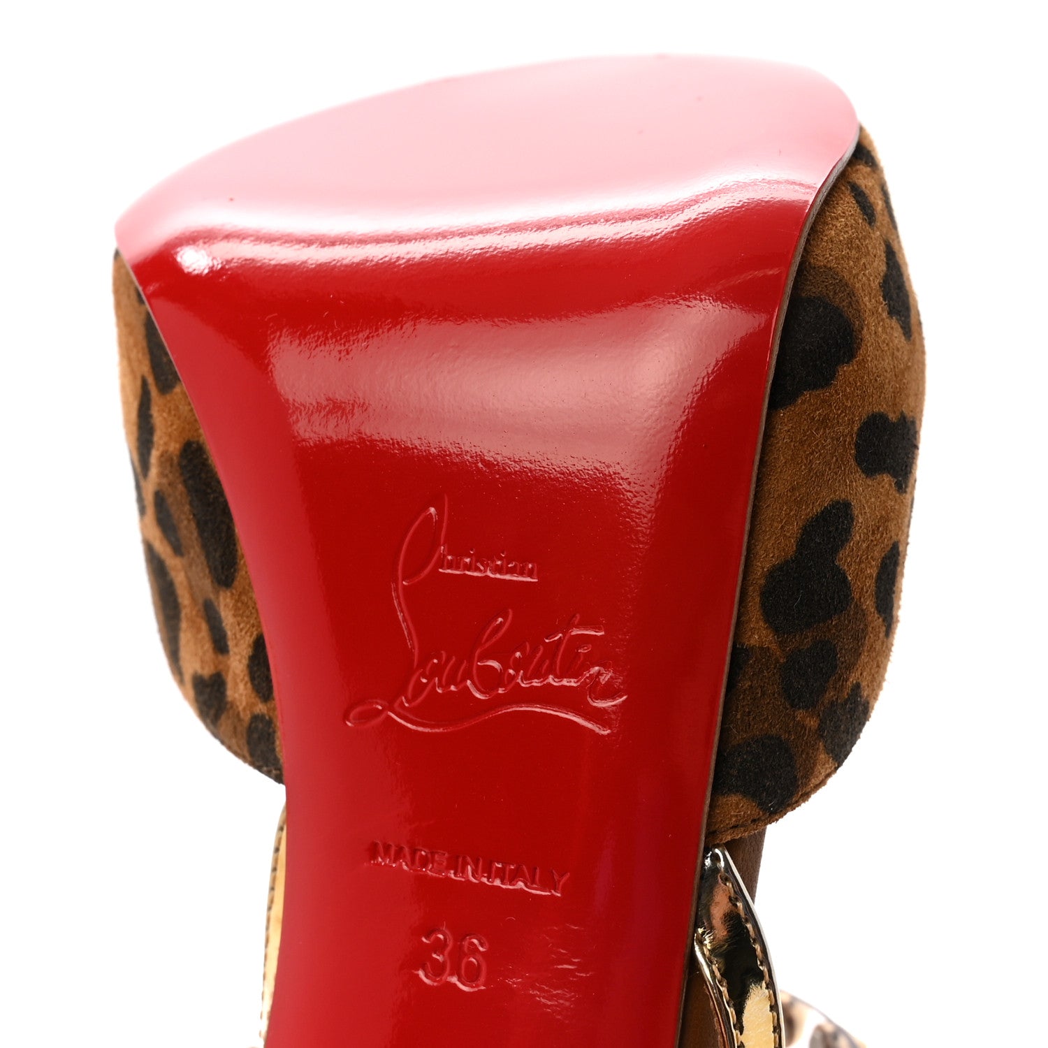 Christian Louboutin Levitagirl 120 Sandals 36 Leopard 7 of 9