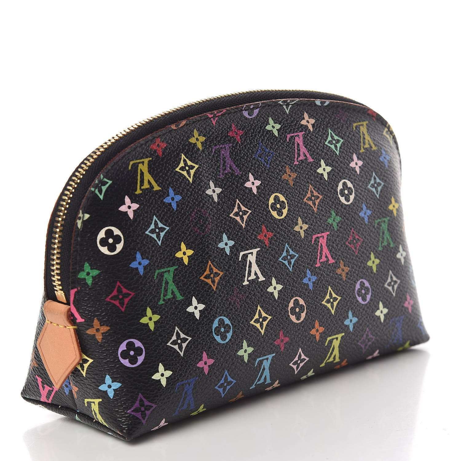 Louis Vuitton Monogram Multicolor Cosmetic Pouch Black Grenade 3 of 6