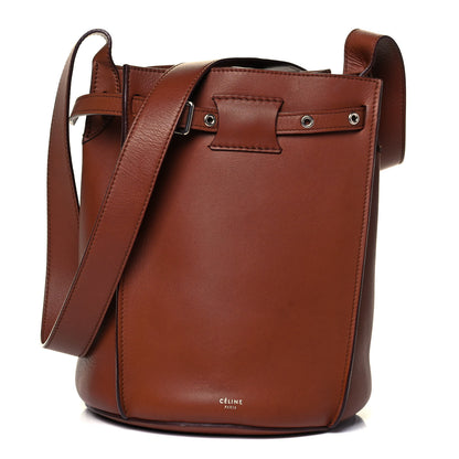 Celine Smooth Calfskin Long Strap Big Bucket Bag Tan 1 of 9