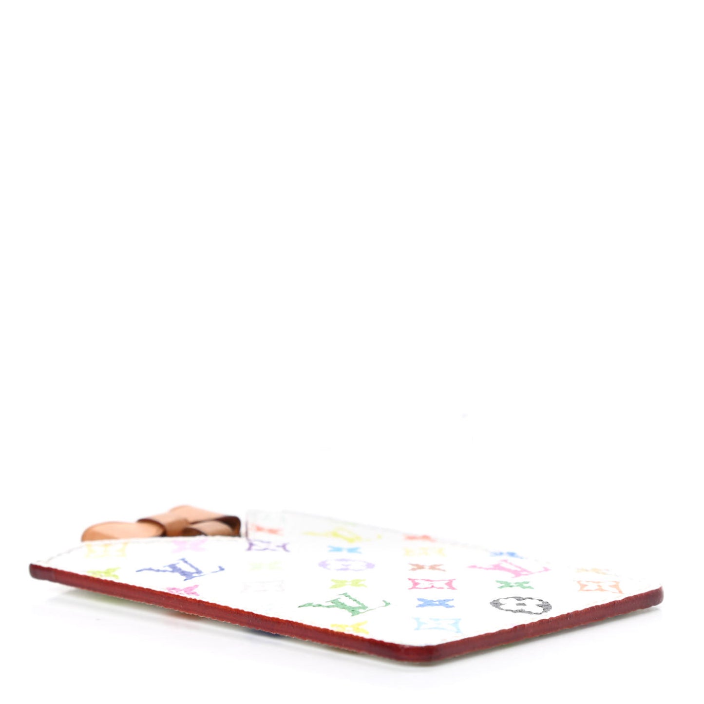 Monogram Multicolor Mirror and Case Pouch White