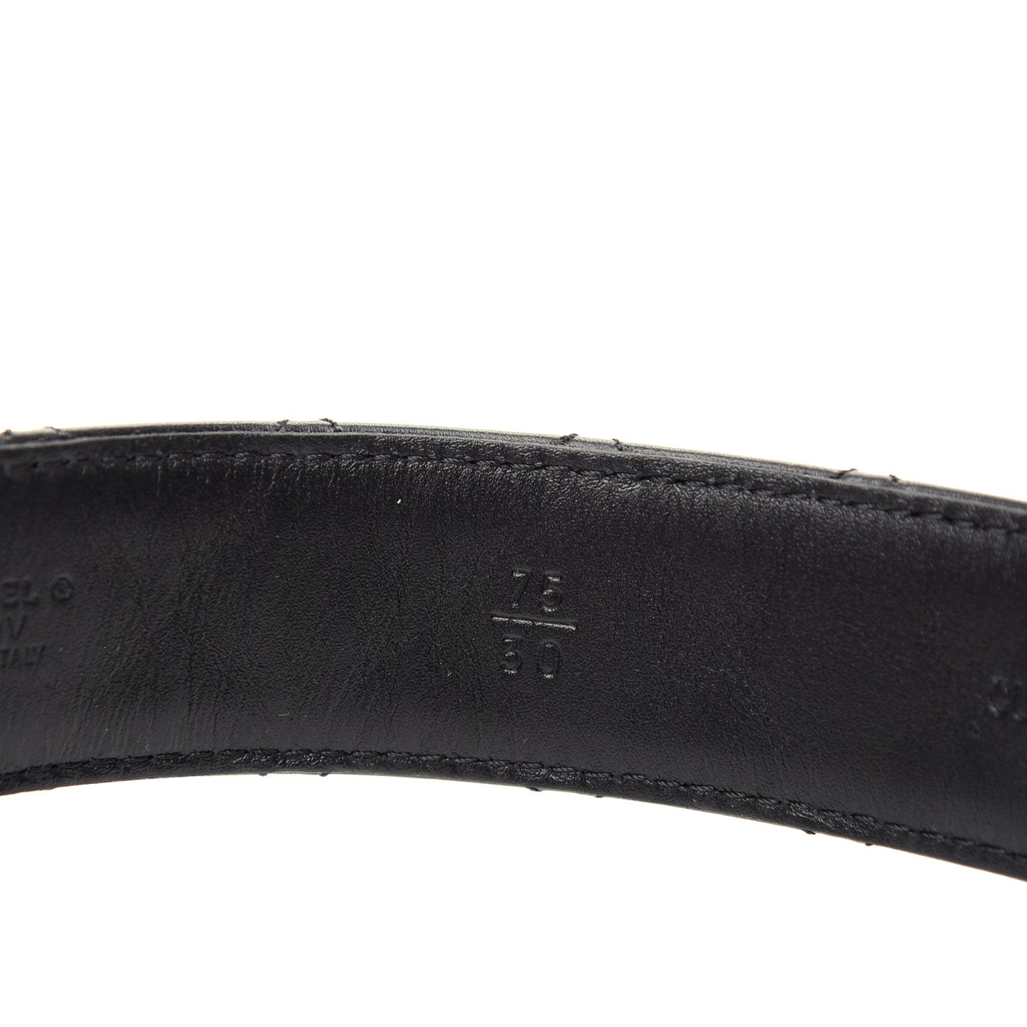 Lambskin Quilted CC Chain Belt 75 30 Black