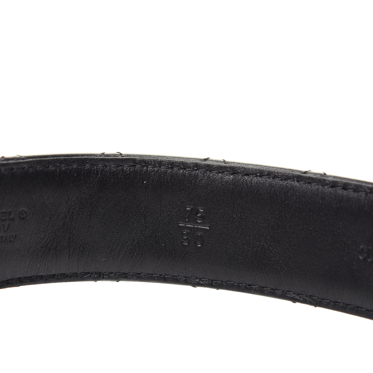 Chanel Lambskin Quilted CC Chain Belt 75 30 Black 4 of 6